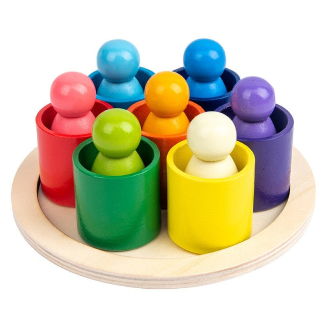 Colourful Wooden Peg Dolls