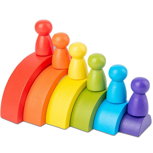 Colourful Wooden Peg Dolls