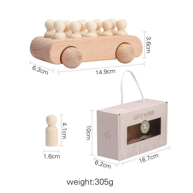 Wooden Toys Party Bus