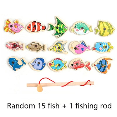 Wooden Magnetic Fishing Game