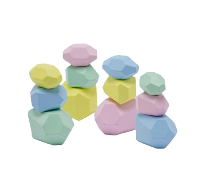 Sensory Wooden Gemstones