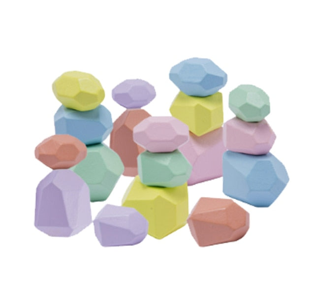 Sensory Wooden Gemstones
