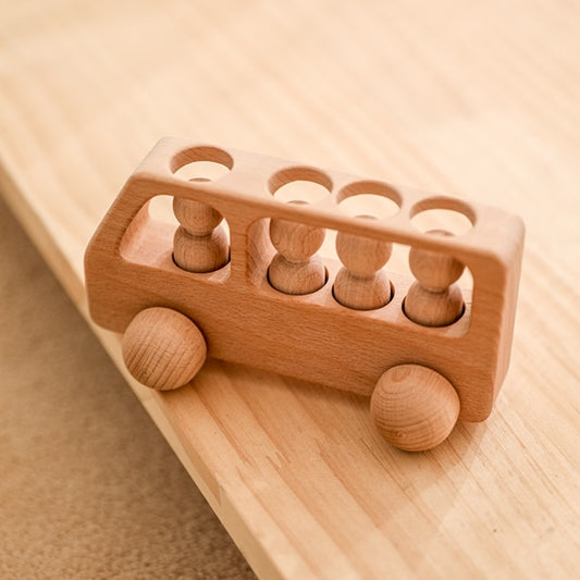 Wooden Peg Dolls Bus